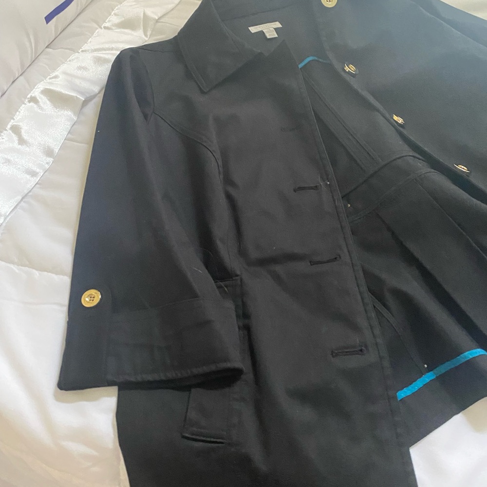 Charter Club Black Jacket with Gold Accents - Picture 4 of 11